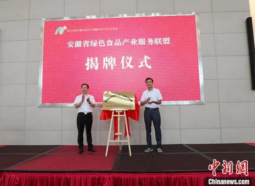 安徽省绿色食品产业服务联盟 揭牌成立